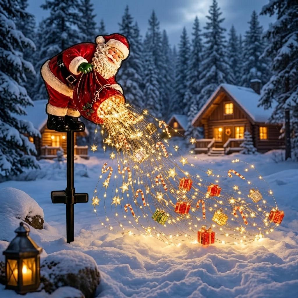 Christmas 2D Garden Stake Light for Outdoor Yard Walkway Decor