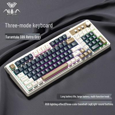 AULA S99 Tri-Mode Wireless Mechanical Feel RGB Keyboard