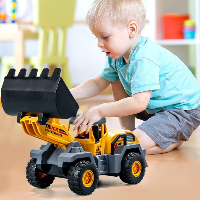 Inertia Construction Vehicle For Kids With Multifunction Engineering Toy For Developing Skills