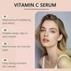 Vitamin C Brightening Serum,Face Skincare Serum with Hyaluronic Acid & Niacinamide, Deep Hydration, Fade Dark Spots, Glow Boosting & Skin Barrier Repa
