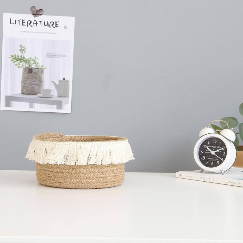 Multifunctional Storage Basket Foldable Design Decorative Basket For Storing Jewelry Keys Needles