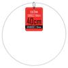 Metal Wreath Hoop - White - 40cm
