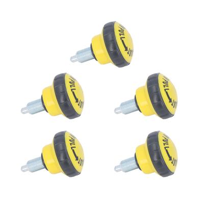 5 Peças Pino de Tração Botão de Mola Preto Amarelo ABS Ferro Resistente ao Desgaste Máquinas de Exercício Botões de Mola de Tração