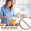 Stainless Steel Soup Ladle and Slotted Spoon Cooking Utensil Set Rustproof Slotted Spoon and Soup Ladle Set for Kitchen Gadgets