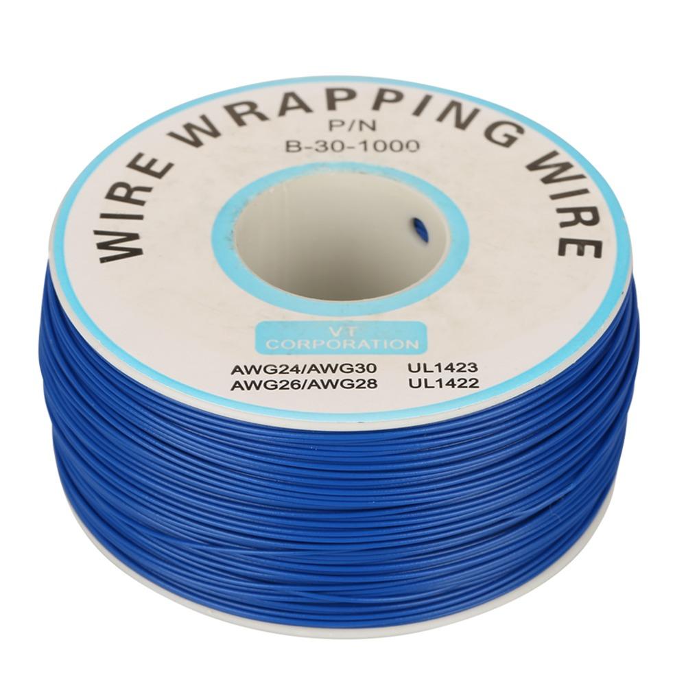 30AWG Wire Wrapping Copper Wire 0.25mm Core Diameter 200M Single Copper Wire Strand Tin Plated Copper Cord Electronic Test