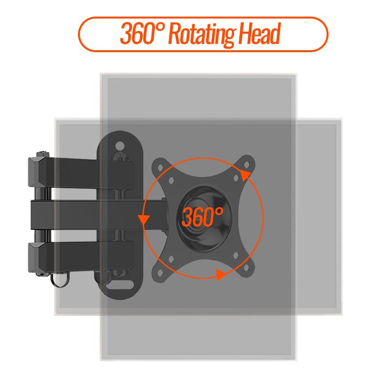 Universal TV Stand Integrated Rack Display Rack TV Rack Wall Hanging for Most 26-43 Inch VESA 200x200mm 66 LBS Loading Capacity