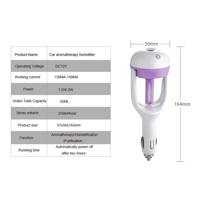 Neuer Mini 12V Auto Dampf Luftbefeuchter Luftreiniger Diffusor Ätherischer Öl Diffusor Auto Luftbefeuchter viele Farben Regentropfen Luftbefeuchter