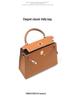 Kelly Bag Genuine Leather Women's Luxury Handbag - 2025 Autumn/Winter Collection: Elegant Shoulder Bag for Commute and High-End Style.