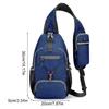 Mans Casual Daypacks Travel Chest Pocket Shoulder Backpacks Nylon Crossbody Bag