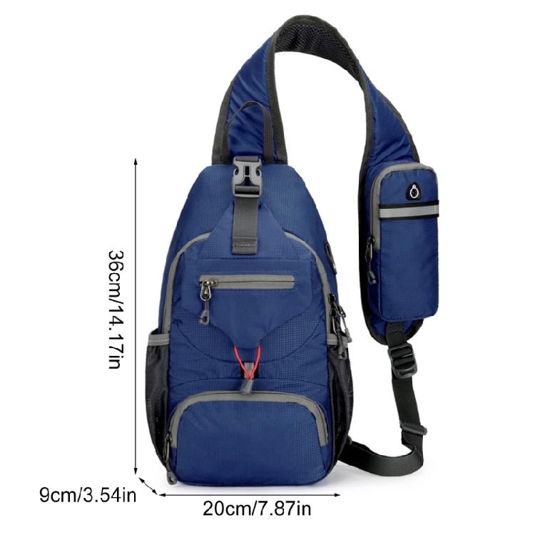 Mans Casual Daypacks Travel Chest Pocket Shoulder Backpacks Nylon Crossbody Bag