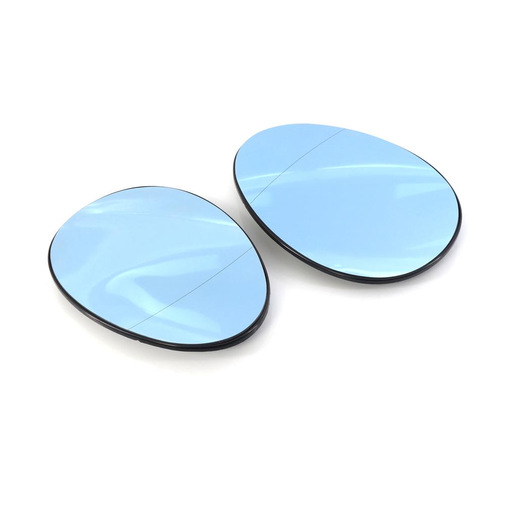 Blue Side Rearview Mirror Glass Lens Heated For MINI ONE/COOPER COUNTRYMAN R55 R56 R57 R58 R59 R60 R61 51162755625