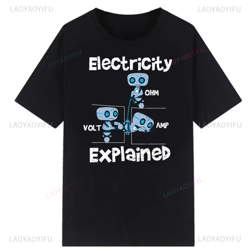 Electronic Printed Tshirt Novelty Electrical Engineer Graphic Oneck Tshirt Classic Shirt Street Jacket for Aesthetic Tops