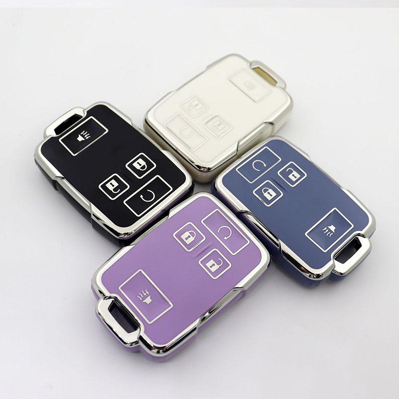 4 Buttons TPU Shell Fob For Chevrolet SUBURBAN Saboban GMC Sierra Canyon Colorado Silverado Car Key Case Cover Accessories JHES6
