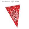 Cowboy Party Western Decorations Triangular Flags Banner For Festive Events