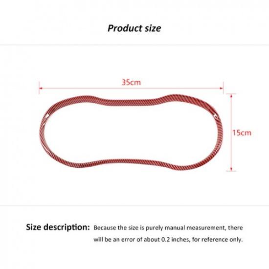 Red Carbon Fiber Dashboard Trument Decor Cover Trim for Dodge Charger 2015-23
