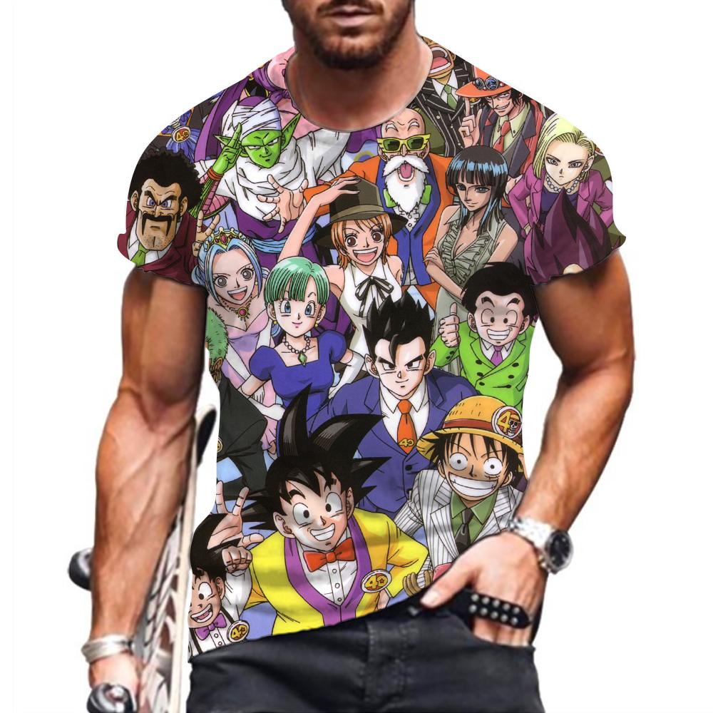 

Мужская футболка оверсайз Одежда Хип-хоп Dragon Ball Стиль Харадзюку Футболки Аниме Вегета Топы Уличная одежда 3XL