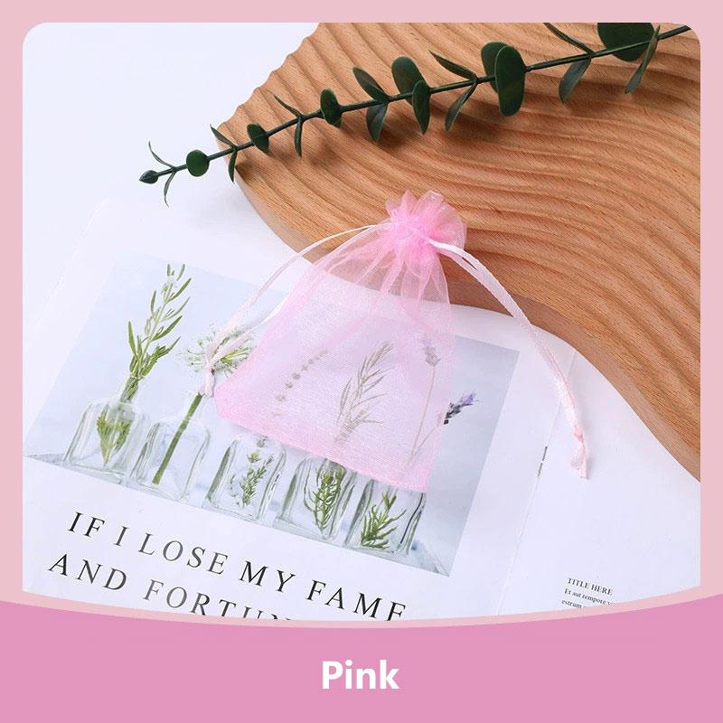 100Pcs/lot 7x9 9x12 10x15 13x18CM Organza Bags Jewelry Bag Wedding Party Decoration Drawable Bags Gift Pouches Jewelry Packaging