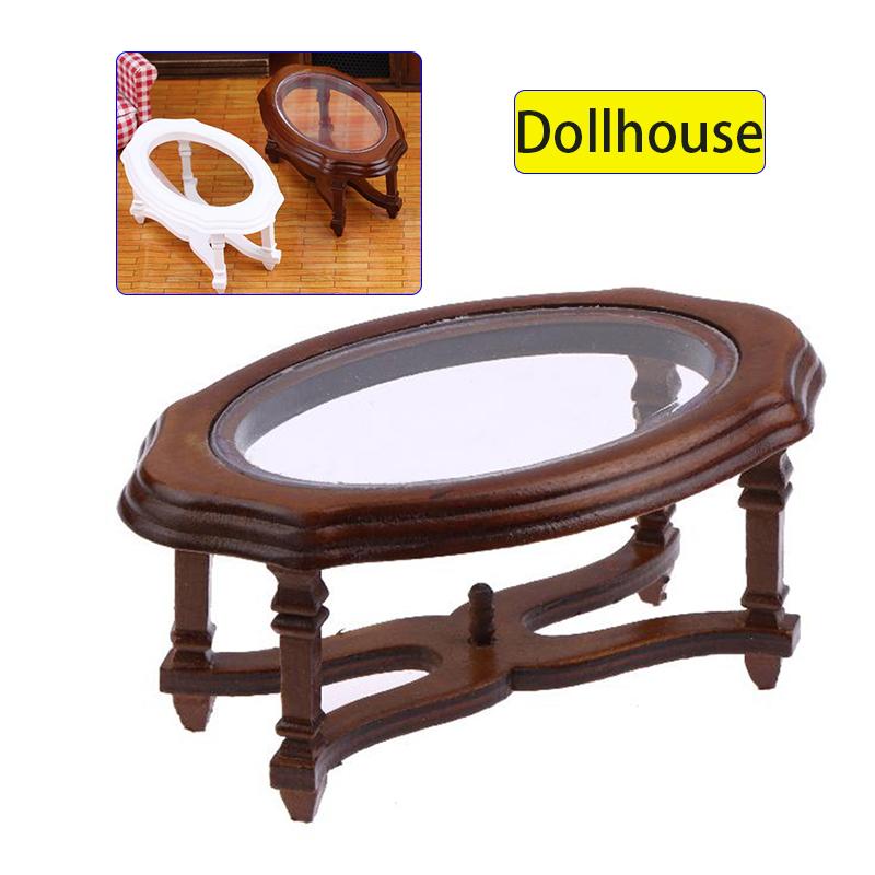 1/12 Dollhouse Simulation Coffee Table Model Dollhouse Living Room Furniture Decoration Micro Scene Construction Props