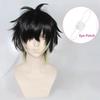 Anime Towa Sintetic Bărbați Scurt Negru Galben Cosplay Perucă Anime sau Petec pentru Ochi Rezistentă la Căldură Păr Petrecere de Halloween Peruci