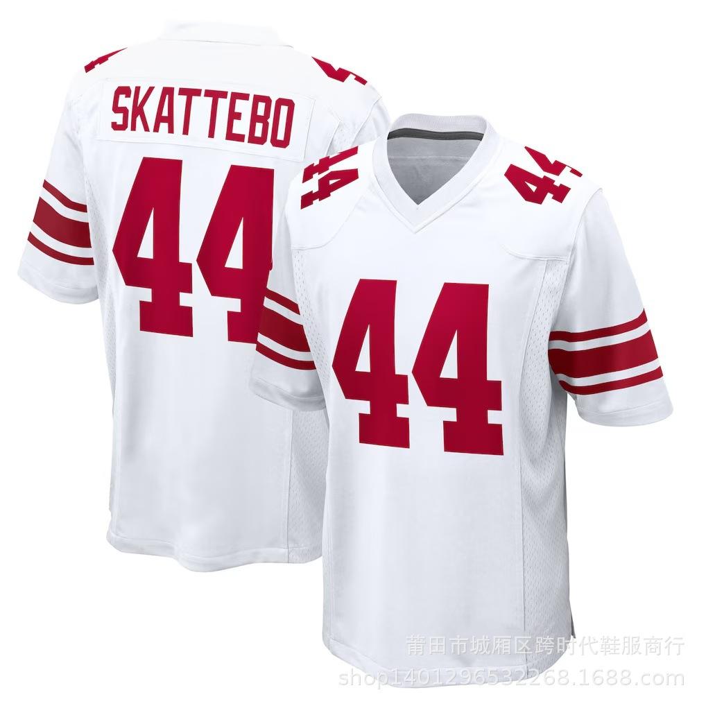 Wholesale NFL Giants Jersey Embroidered Rugby Jersey 1 #8 #JONES 26 #BARKLEY 56 #44 #