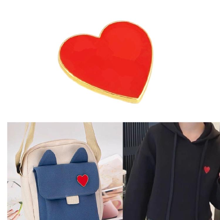 10lots Heart Shape Metal Brooch Assortment Durability For Women Men Children Fashion Unique Alloys Heart Brooches