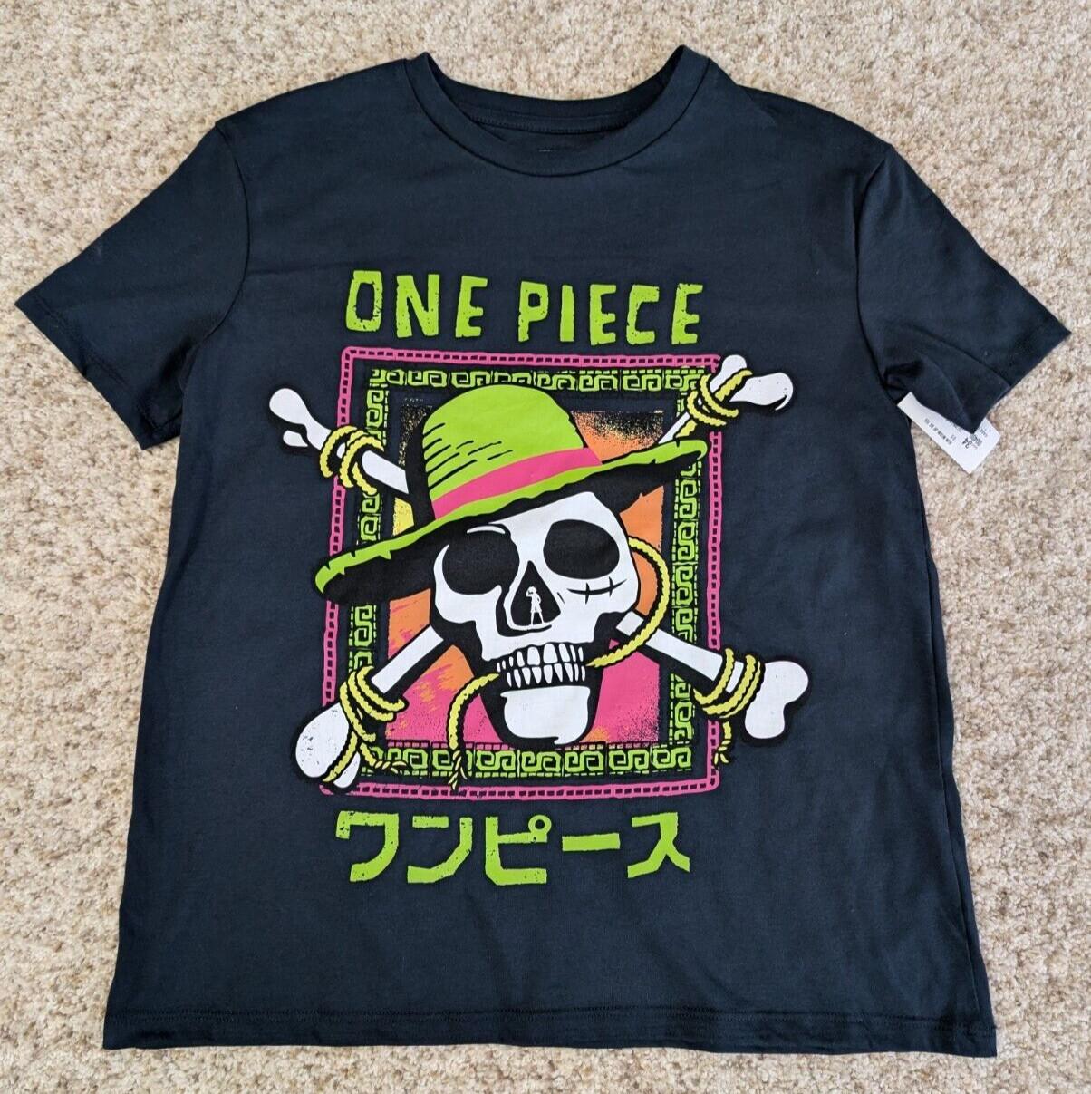 One Piece green Skull Short Sleeved T-Shirt Mens Size XS (0-2) S разноцветный