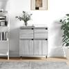 Vidaxl Chest of Drawers, Sonoma Oak Grey, 60X35X70 Cm, Wood-Based Material