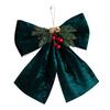 Classical Joyful Bows Ornament Cloth Designs Christmas Tree Fabric Decors Ideal for Christmas Decorations Year After Year