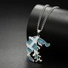 Drip Oil Greece Map Pendants Necklaces 2024 Stainless Steel Gold Silver Color Fashion Greek Flag Patriotic Jewelry Gifts