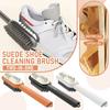 2 In 1 Scrub Suede Shoe Brush, Rubber Polish Eraser With Soft Bristle Brush For Suede Cleaner And Nubuck Brush