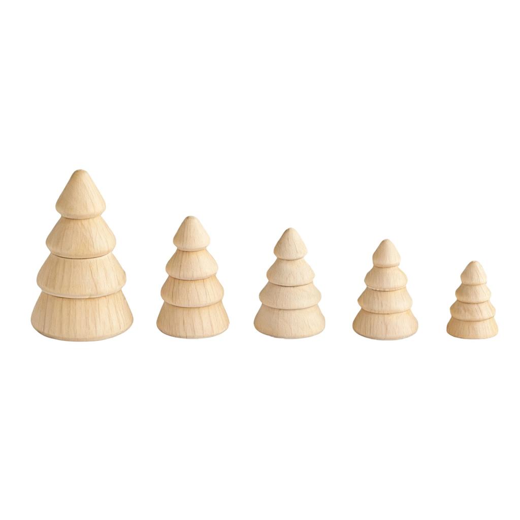 Kreativer Weihnachtsbaum-Rohling Haus DIY Malerei Kinderspielzeug Haus Schreibtischdekorationen Weihnachten Kleiner Schmuck