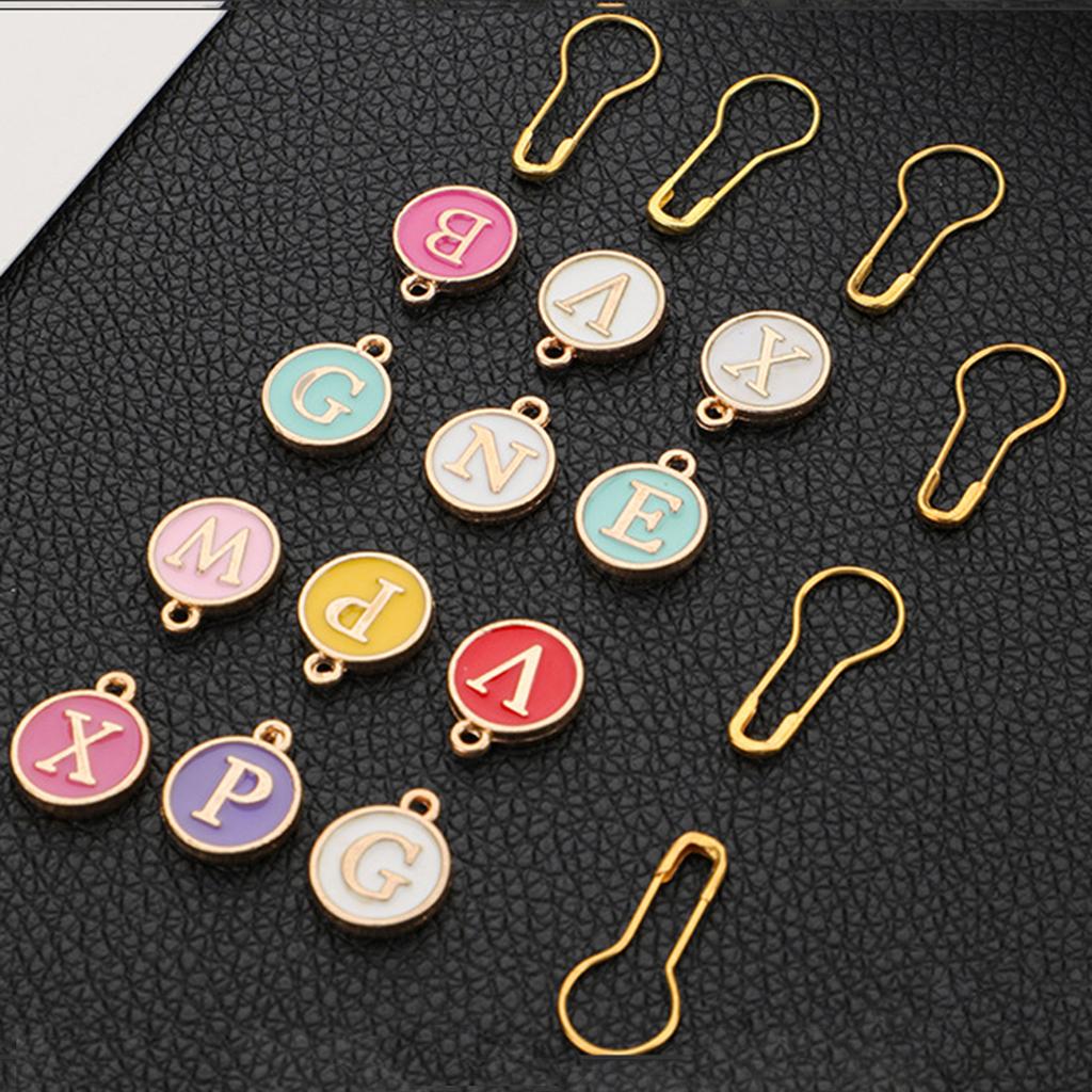 Markere pentru cusături Markere practice pentru tricotat Markere cu litere de croșetat Suport pentru cusături Instrument de tricotat pentru proiectul de artizanat