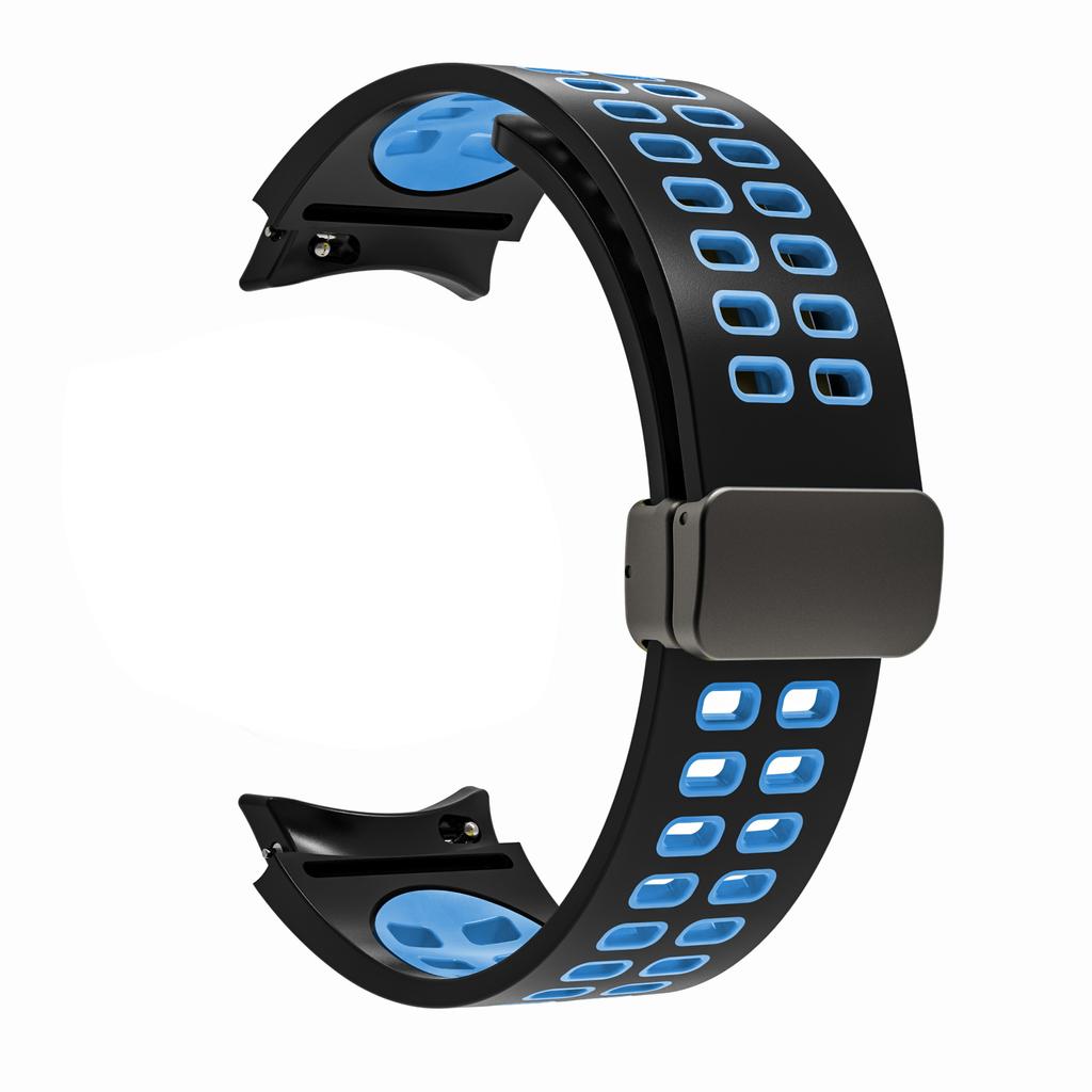 Magnetische D-gesp Siliconen Band Voor Samsung Galaxy Watch 6 5 4 Serie Sportband Voor Galaxy Watch 45 44 40/Classic 47 46 43 42