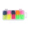 30pcs Soft Fishing Lures 50mm 1.2g Swimbaits Two-Tail Shaped Fishing Baits for Saltwater and Freshwater Bass Crappie Walleye