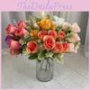 Artificial Silk Rose Flower Bouquet Photography Props Home Wedding Decoration