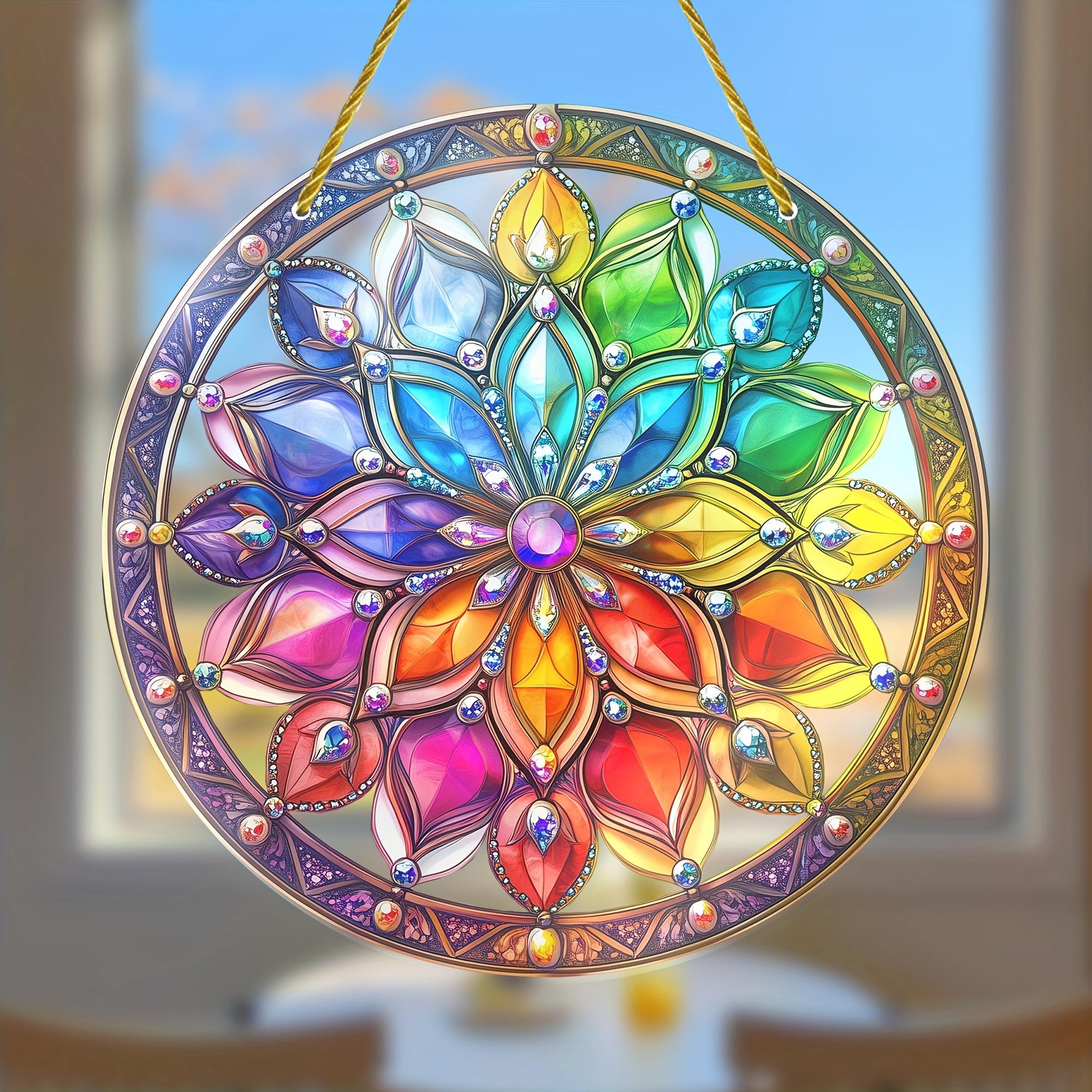 

2D Flat Acrylic Color Decoration, No Need for Batteries/electricity, Unique Indoor/outdoor Decoration, Multifunctional Traditional Sty 20*20cm