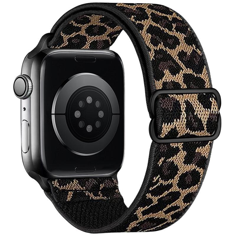 Stretchy Nylon Band for Apple Watch Series 11 10 Ultra 3/2 SE 42mm 38mm 46mm 41mm 45mm 49mm Adjustable Sport Strap for Women Men
