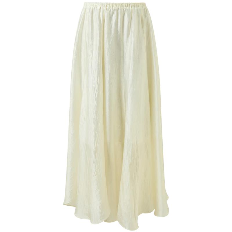 Sancai High-Waisted A-Line Maxi Skirt XL