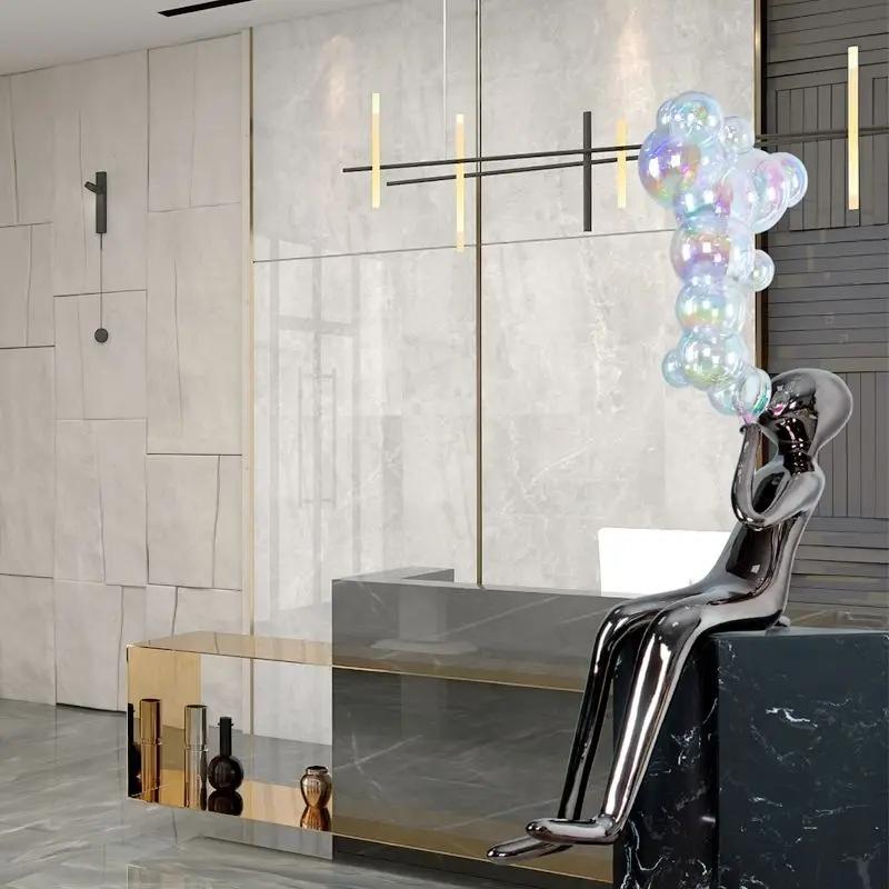 Modern Sculptures Living Room Creative Aesthetic Sculptures People Luxury Nordic Design Figurines Elegant Statue Home Decoration