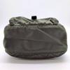 Tessuto Nylon Shoulder Messenger Bag Crossbody Khaki Dark Green Triangle Logo Plate
