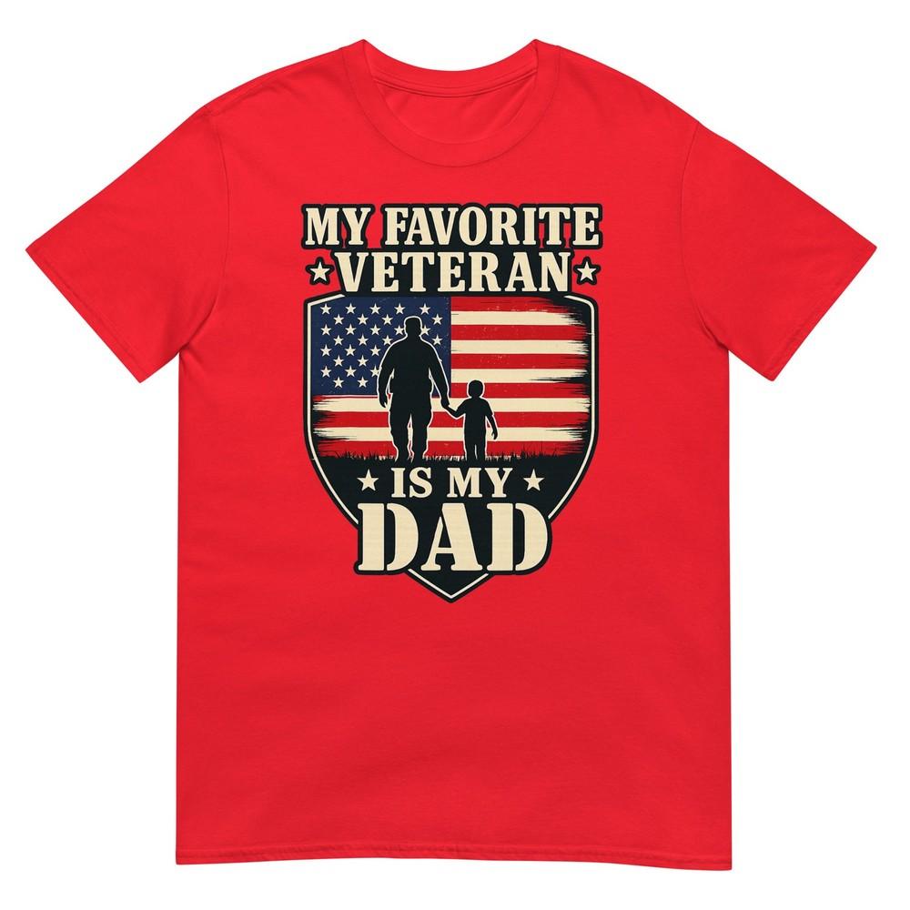Veterans Day My Favorite Veteran Is My Father Proud Kids Tshirt S