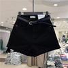 Summer Women's Denim Shorts Thin Retro Fashion Simple A-line Shorts