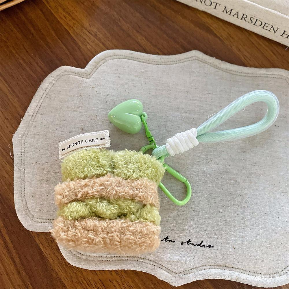 

Kawaii Cake Plush Pendant Burger Bag Keyring Funny Simulation Food Keychain Bag Decoration Style6