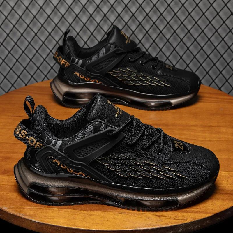 High top men's shoes youth student running shoes spring and autumn casual comfortable and breathable men's sports shoes sneakers