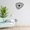 Irregular Asymmetrical Metallic Analog Wall Clock for Home, Office, Living Room, Bedroom, Kids Room & Kitchen