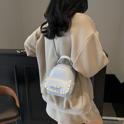 Niche Backpack Women's New Trendy Fashion Versatile Commuter Small Backpack High-end Hand Bag