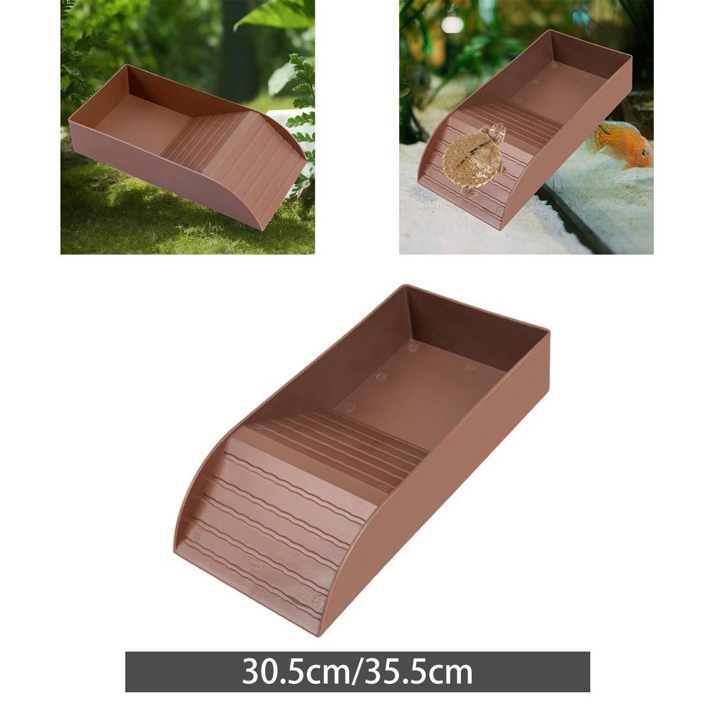 Water Bowl for Tortoise, Reusable Feeding Dish with Slope Feature