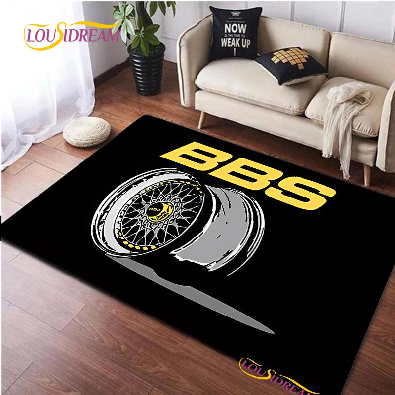 BBS Racer 3D Printed Carpet Children Play Carpet Living Room Bedroom Non-slip Carpet Photography Props Birthday Gift Alfombra
