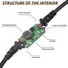 4/2Pcs Car Cigarette Lighter Socket USB C Type-C To 12V Male to Female Cigarette Lighter Adapter Power Cable