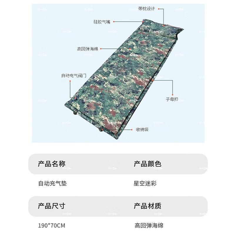Lao Jiang Jun Self-Inflating Camping Sleeping Pad